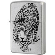 Зажигалка ZIPPO Leopard, с покрытием Satin Chrome™ 205 LEOPARD