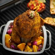 Подставка с поддоном для запекания курицы на пиве/вине/маринаде, нержавеющая сталь, Broil King