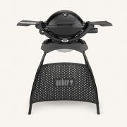 Газовый гриль Weber Q 1200 черный с подставкой